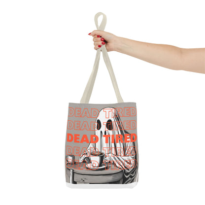 "DEAD TIRED" Tote Bag (AOP)