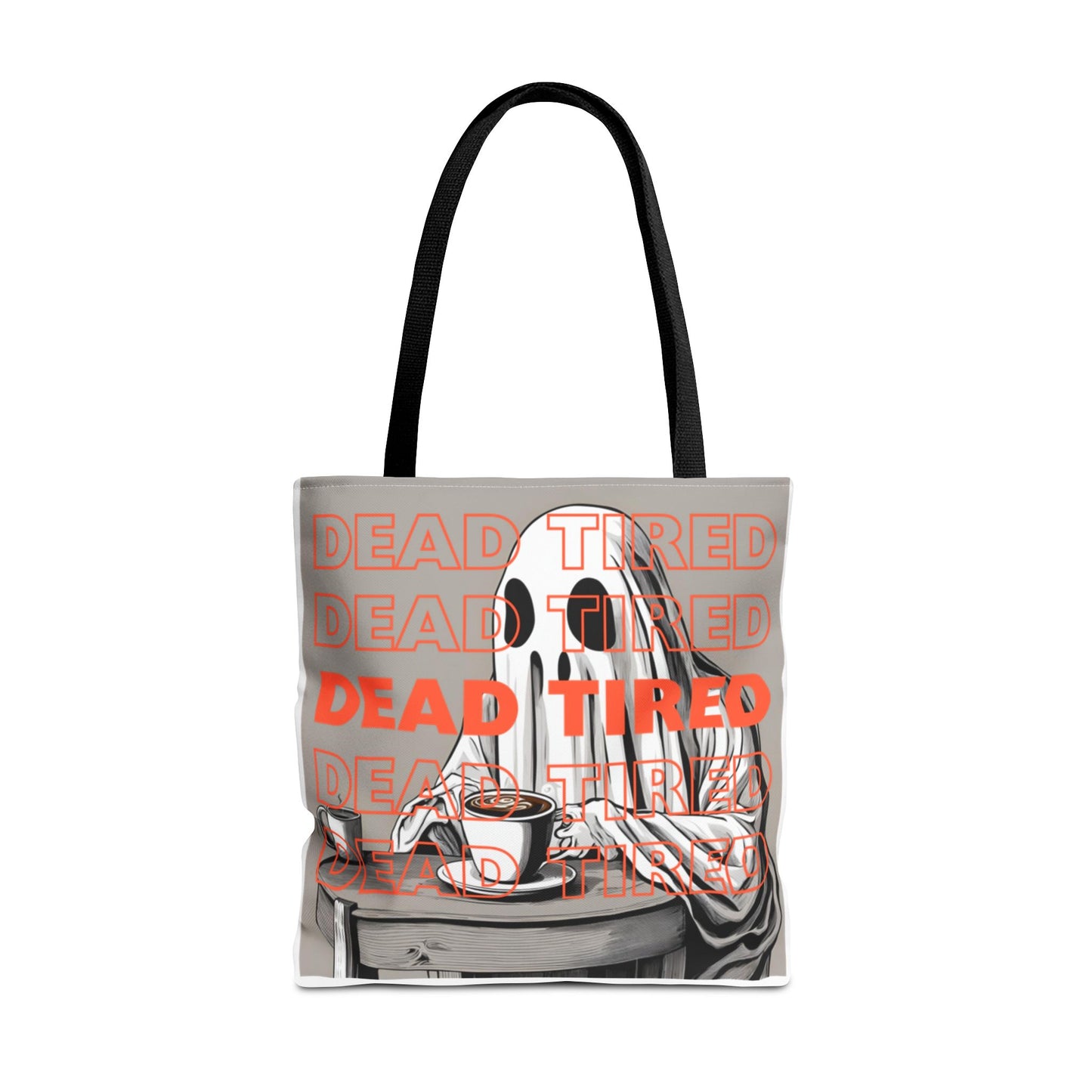 "DEAD TIRED" Tote Bag (AOP)