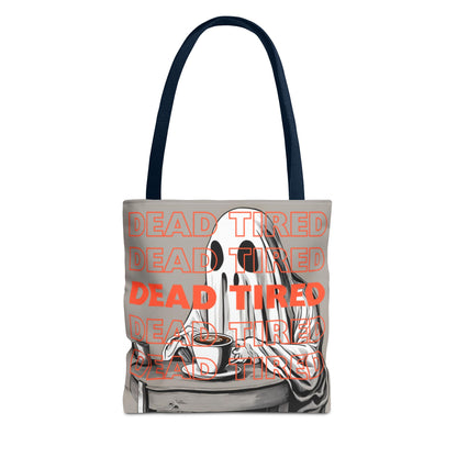 "DEAD TIRED" Tote Bag (AOP)