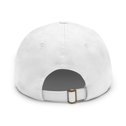 "DEAD TIRED" Dad Hat with Leather Patch (Rectangle)