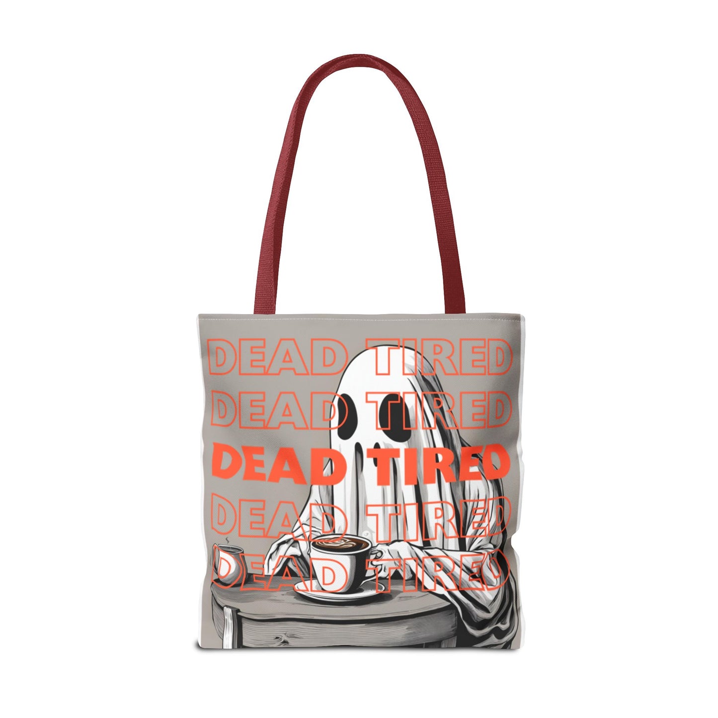 "DEAD TIRED" Tote Bag (AOP)