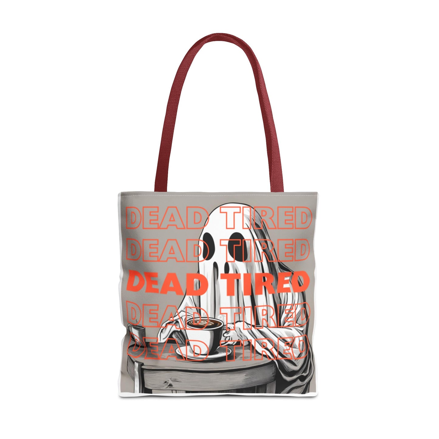 "DEAD TIRED" Tote Bag (AOP)